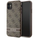 Guess GUHCN61P4SNW Apple iPhone 11/XR brown hardcase 4G Stripe