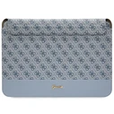 Guess Sleeve GUCS14PS4SGB 14 inch blue 4G Stripe Metal Logo