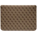 Guess Sleeve GUCS14PS4SGW 14 inch brown 4G Stripe Metal Logo