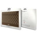 Guess Sleeve GUCS14PS4SGW 14 inch brown 4G Stripe Metal Logo