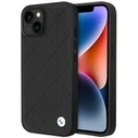 BMW BMHCP14S22RQDK Apple iPhone 14 black Leather Quilted