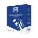 3MK Wired Earphones USB-C white