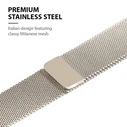 Bracelet strap Crong Milano Steel Apple Watch 38/40/41/42 mm (champagne)