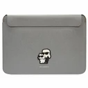 Karl Lagerfeld Sleeve KLCS14SAKCPMG 14 inch silver Saffiano Karl&Choupette