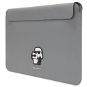 Karl Lagerfeld Sleeve KLCS14SAKCPMG 14 inch silver Saffiano Karl&Choupette