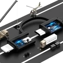 USAMS U1 US-SJ192 2in1 USB-A/Lightning/microUSB Cable 1m black