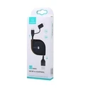 USAMS U1 US-SJ192 2in1 USB-A/Lightning/microUSB Cable 1m black