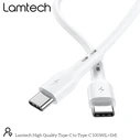 Καλώδιo USB Lamtech Type-C to Type-C 100W FAST CHARGE 1M