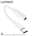 Αντάπτορας USB Lamtech Type-C Audio JACK 3,5mm WHITE