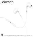 Handsfree Ακουστικά Lamtech Lightning With Microphone WHITE