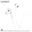 Handsfree Ακουστικά Lamtech Stereo 3,5mm JACK WHITE