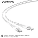Καλώδιo USB Lamtech HQ UNBREAKABLE Type-C to Type-C WHITE 1M