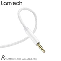 Καλώδιo 3,5mm Lamtech AUDIOCABLE BRAIDED 1m to 3.5mm SILVER