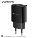 Φορτιστής Πρίζας Lamtech Travel Charger 2.4A With 2xUSB Black