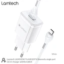 Φορτιστής Πρίζας Lamtech Quick Charger USB3.0 18W With Micro USB 1M WHITE