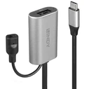 Αντάπτορας USB-C Lindy 43270 Μαύρο Ασημί 5 m