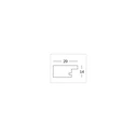Κορνίζα τοίχου Walther Home 15x20 Wood polar white HO520V