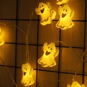 Διακοσμητική Γιρλάντα LED Modee Halloween με Φαντάσματα, 165 cm, Θερμό Λευκό