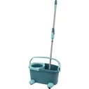 Leifheit Clean Twist M Ergo Mobile - Σετ Σφουγγαρίστρας με Κουβά 6L και Σύστημα Στύψιματος Spin-Stop