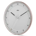Braun BC 17 PW ροζ/λευκό Αναλογικό Επιτοίχιο Ρολόι Quartz
