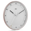 Braun BC 17 PW ροζ/λευκό Αναλογικό Επιτοίχιο Ρολόι Quartz