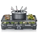 Severin Επιτραπέζια Ηλεκτρική Raclette RG 2347 1400W - Λεία Πλάκα, Ρυθμιζόμενος Θερμοστάτης