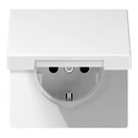 Jung LS1520KLWW SCHUKO socket outlet with hinged lid (Klappdeckel), white (alpine white)