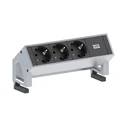 Bachmann DESK2 3x Schutzkontakt GST18 Inox