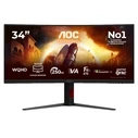 AOC CU34G4ZCA - 34" UWQHD Gaming οθόνη, 250Hz, Fast VA