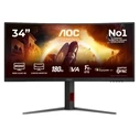 AOC CU34G4CA 34" Καμπύλη Gaming Οθόνη UWQHD 180Hz Fast VA