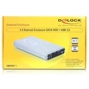 Metatropes Delock Hard Drive Enclosure 3.5 SATA III to USB 3.0 Silver