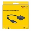 Αντάπτορας DisplayPort σε HDMI Delock 63585 Μαύρο 20 cm