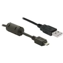 DELOCK USB καλώδιο USB-A σε Micro-B (male-male) 1.00 m, μαύρο
