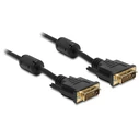 DELOCK Καλώδιο DVI-D Dual Link (24+1) αρσ. -> αρσ., 3,00 m, χρυσοί ακροδέκτες