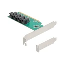 PCI Express x16 κάρτα σε 4 x εσωτερικά SFF-8643 NVMe (Bifurcation) - Low Profile
