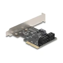 Delock PCI Express x4 κάρτα 5-port SATA ελεγκτής (Low Profile)
