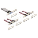 Delock Mini PCIe I/O κάρτα (full size) με 4 x σειριακές θύρες RS-232 και 1 x παράλληλη θύρα (Μοντέλο 95279)