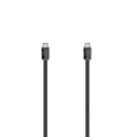 HAMA Flat USB 3.2 Cable USB-C male - USB-C 100W Μαύρο 1.5m 00200649