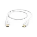 HAMA USB 2.0 Cable USB-C male - USB-C 60W Λευκό 1m