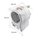 Hama Προσαρμογέας Ταξιδίου EU σε UK με USB‑C (PD) 20 W