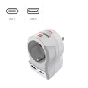 Hama αντάπτορας ταξιδίου EU σε US με USB-C (PD) 20W, SKU 246922, MPN 223479