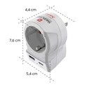 Hama αντάπτορας ταξιδίου EU σε US με USB-C (PD) 20W, SKU 246922, MPN 223479