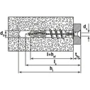 Fischer FFA 14 Ντίβελ για πορώδες σκυρόδεμα - 20 τεμ.