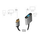 LogiLink DisplayPort (male) to VGA (female) adapter CDA0109, 0.15 m, black/gray