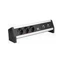 Bachmann DESK 3x CEE7/3 + 2x CM‑CAT6A desk module