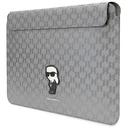 Karl Lagerfeld Sleeve KLCS14SAKHPKG 14 inch silver Saffiano Monogram Ikonik