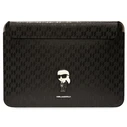 Karl Lagerfeld Sleeve KLCS16SAKHPKK 16 inch black Saffiano Monogram Ikonik