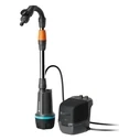 Gardena 2600 Comfort 18V P4A φορητή αντλία για βαρέλι βρόχινου νερού (σετ με μπαταρία 2,5 Ah και φορτιστή) - 14604-20
