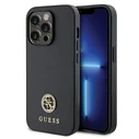 Guess GUHCP13LPS4DGPK Apple iPhone 13 Pro hardcase Strass Metal Logo black