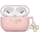 Guess GUAP2LECG4P Apple AirPods Pro 2 cover Liquid Silicone Glitter Triangle Charm pink